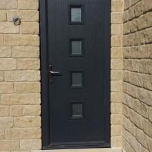Black solidor door