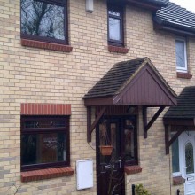 Brown Casement Windows