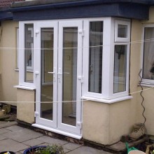 White PVC French Doors