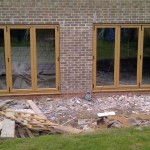 Bifold door installation project