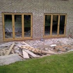 Bifold door installation project