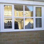 Leaded casement bay windows