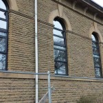 Grey casement windows