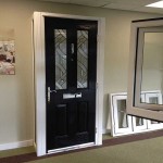 Showroom black composite door