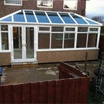 Part installed conservatory