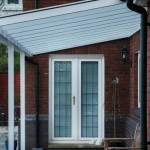 French doors with leaded glass