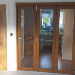 Oak coloured uPVC interior doors
