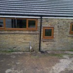 Light oak coloured casement windows