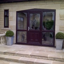 Brown PVC door