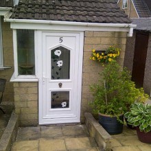 White PVC Entrance Door