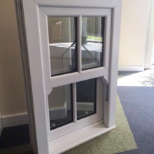 Closed PVC sash window