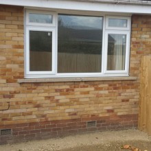White double glazed windows