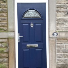 Blue composite door