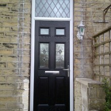 Black composite door