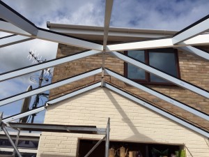 Slim conservatory roof frames